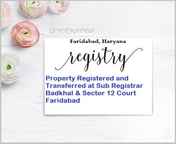 Faridabad Property Registration Office