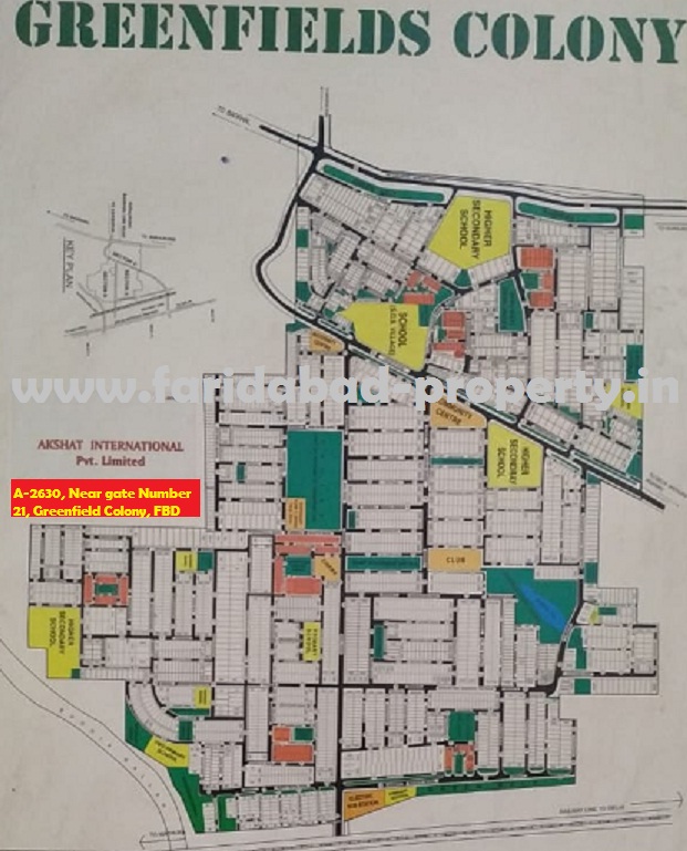 Greenfield colony Faridabad layout plan