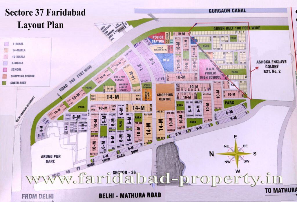 Sector 37 Faridabad Layout Plan
