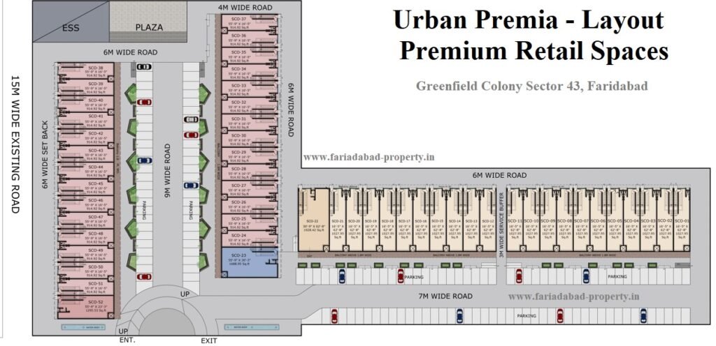SCO for Sale in Urban Premia Greenfield Colony Faridabad